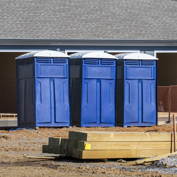 how often are the porta potties cleaned and serviced during a rental period in Fenwick WV